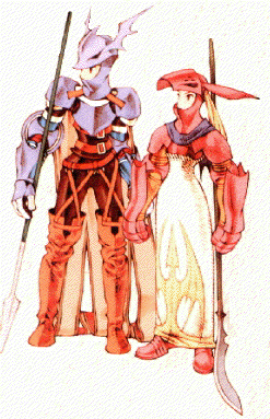 Two Dragon Knights from Final Fantasy Tactics